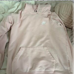 Nike Light Pink Cowl-Neck Pullover Sweater